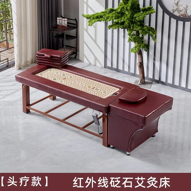 Smoke-Free Moxibustion Bed Automatic Fumigation Physiotherapy Bed Whole Body Moxibustion Beauty Salon Massage Bed