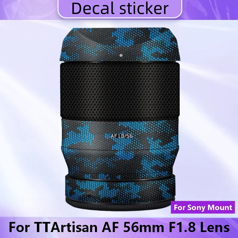Für TTArtisan AF 56mm F1.8 Für Sony Mount Objektiv Aufkleber Vinyl Wrap Film Objektiv Körper Schutz Aufkleber Schutz mantel 56F1.8