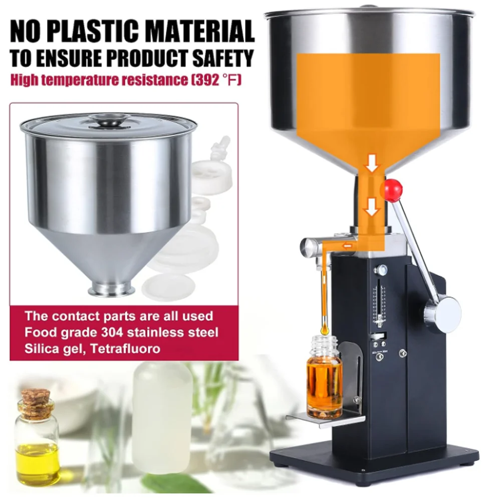 SUMEVE-Máquina de Enchimento Líquida de Pasta Manual, Enchimento, Acessórios Cozinha, Ajustável, 5-50ml, A03