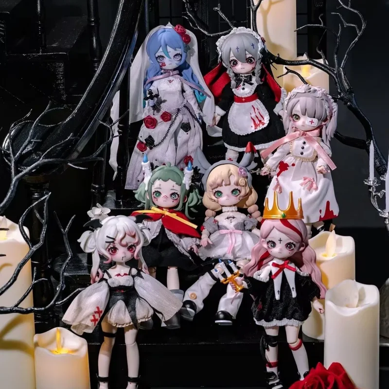 

2025 New Nyssa Blind Box Eerie Nightmare Series 1/12 Bjd Gothic Style Anime Movable Joints Figure Girls Birthday Surprise Gifts