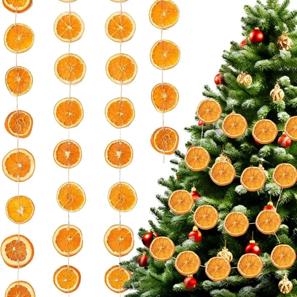 

Country Style Handmade Acrylic Orange Fragrance Dried Orange Flakes Christmas Ornaments For Christmas Wreaths Table