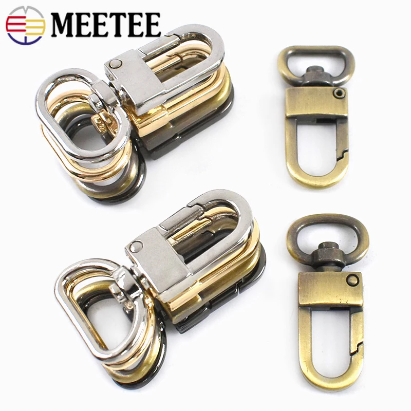 

10/20/30Pcs 13/16/19mm Metal Swivel Lobster Clasp for Bag Strap Snap Hooks with D Ring Keychain Dog Collar Webbing DIY Hardware