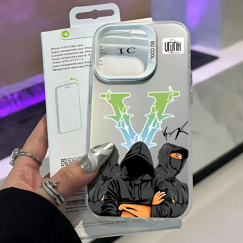 حافظة لهاتف آيفون 17 16e 16 15 14 13 12 11 mini Pro Max X XR 8 7Air Plus غطاء خلفي غير لامع مضاد للسقوط