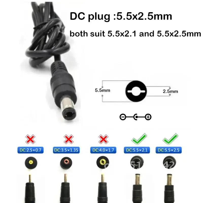 Power Adapter Supply Wall Charger Adaptor EU US Plug for LED Light Strip CCTV Camera AC 110V 240V to DC 5V 1A 2A 3A 3000mA