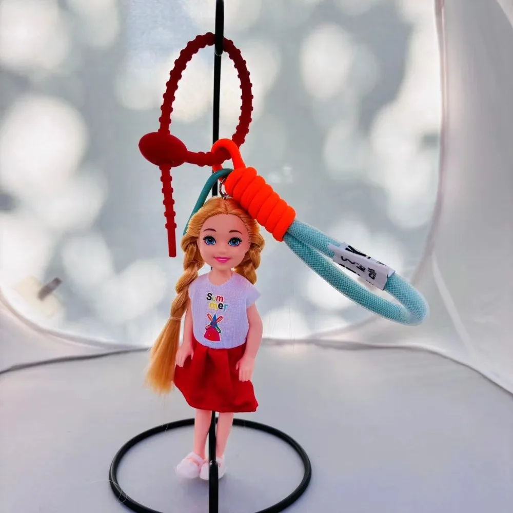 New Barbie Doll Barbie Doll Pendant Hanging Ornament DIY Change Clothes Car Key Ring Bag Charm Cute