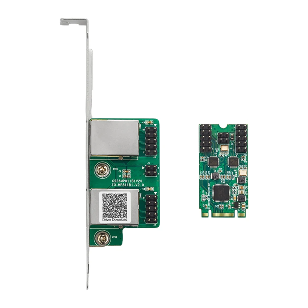 Гигабитная сетевая карта SMIEA M.2 для двухпортового 2,5G, 2 порта RJ45, 2500 Мбит/с, 1000 МБ, слот для ключей B/M, размер 2242