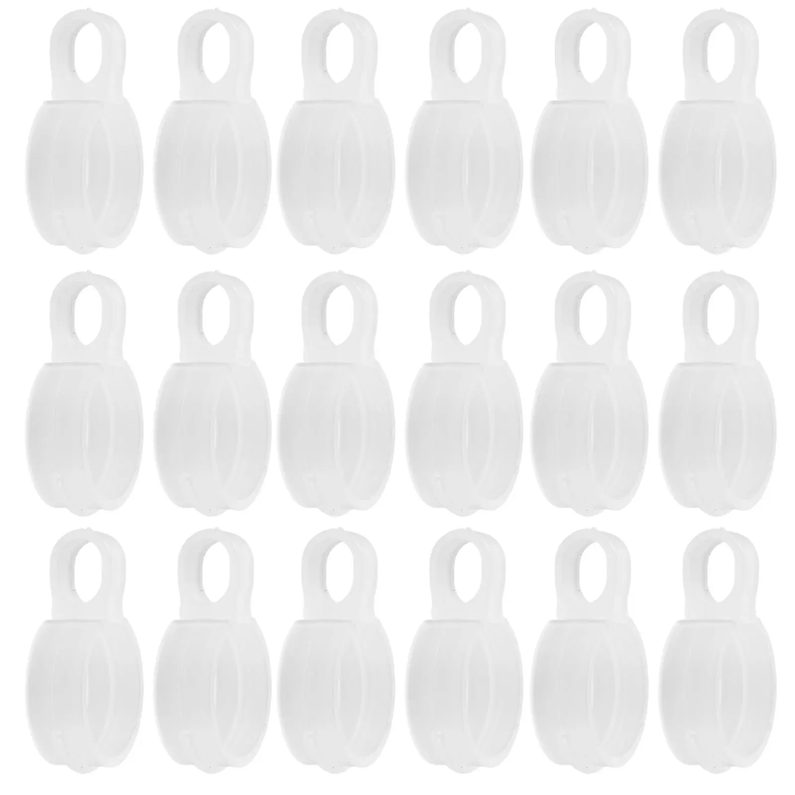 

100Pcs Plastic Windproof Hooks - Heavy Duty Clothes Line Clips for Drying Racks Coat Hangers Frame Fastening Clamps