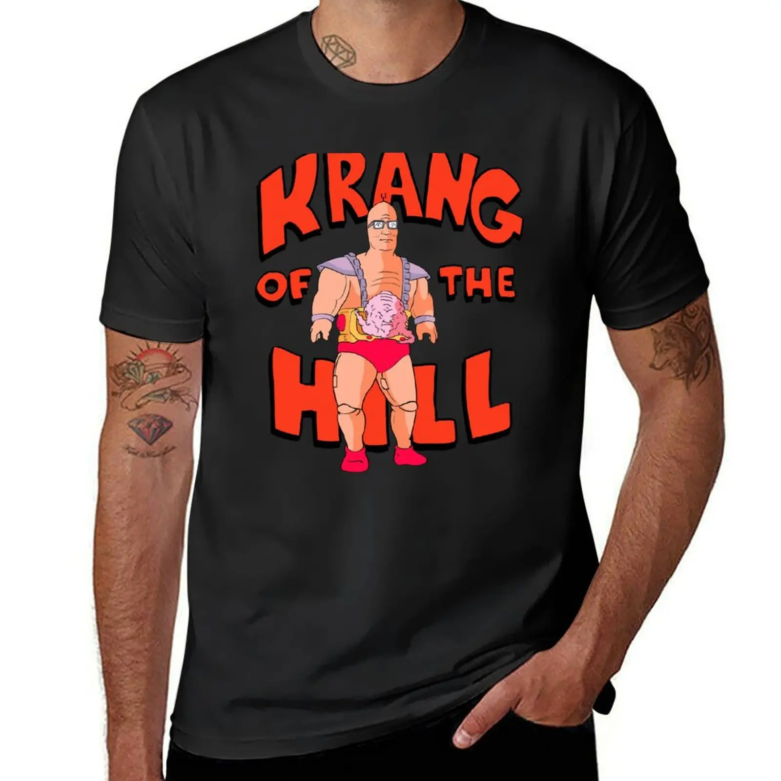 Krang T-Shirt summer top anime clothes Blouse men t shirts