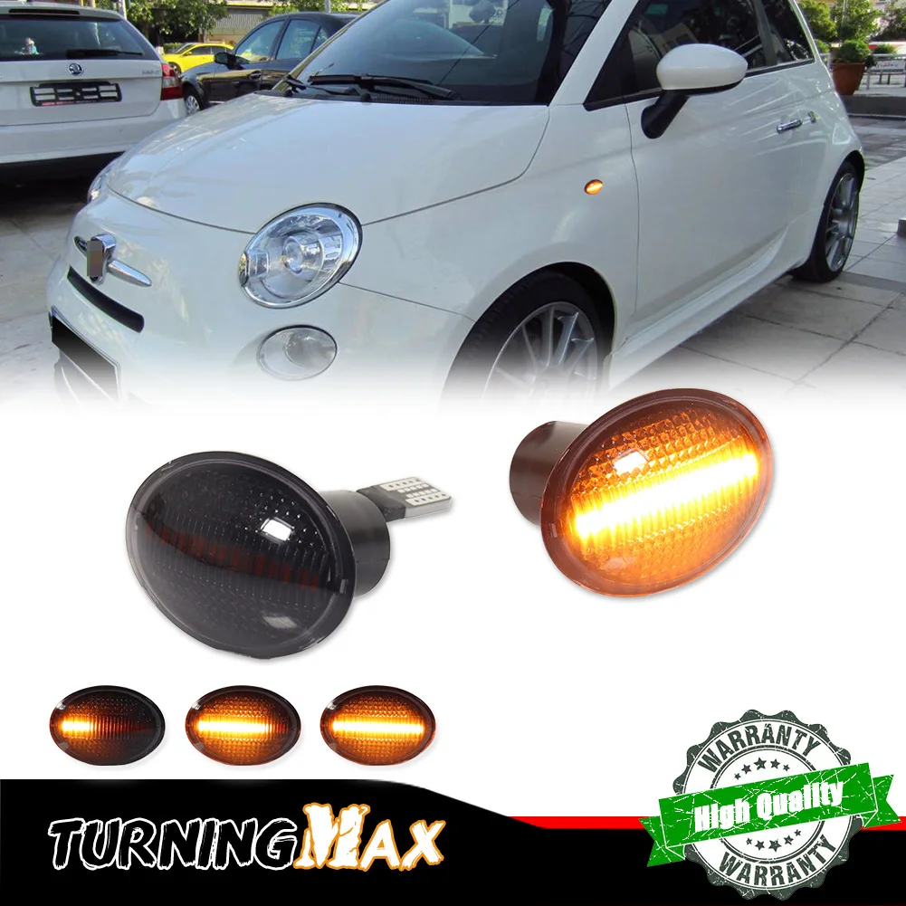 

Динамический фонарь для авто, передний боковой маркер, указатели поворота для Fiat 500 500C 500e, для Maserati Gran Туризм GranCabrio GT Convertible