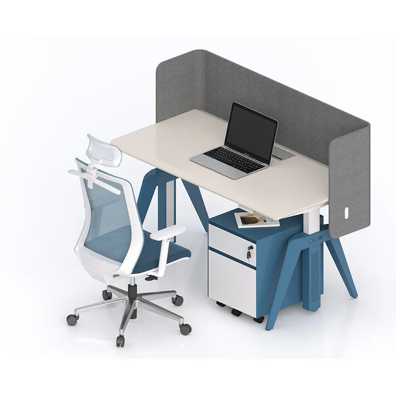 Luxury Ergonomic Standing Desk, Adjustable Height Workstation, Staff Office Table with Cubicle, Workshop Work Bench