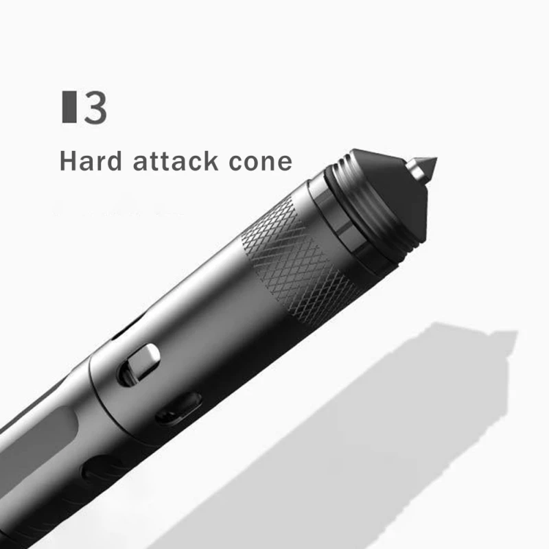 Multifunctional Ballpoint Pen With 100LM Flashlight Tactical Self-Defense Pen Fragile Window Breaker EDC Outdoor Survival Tool