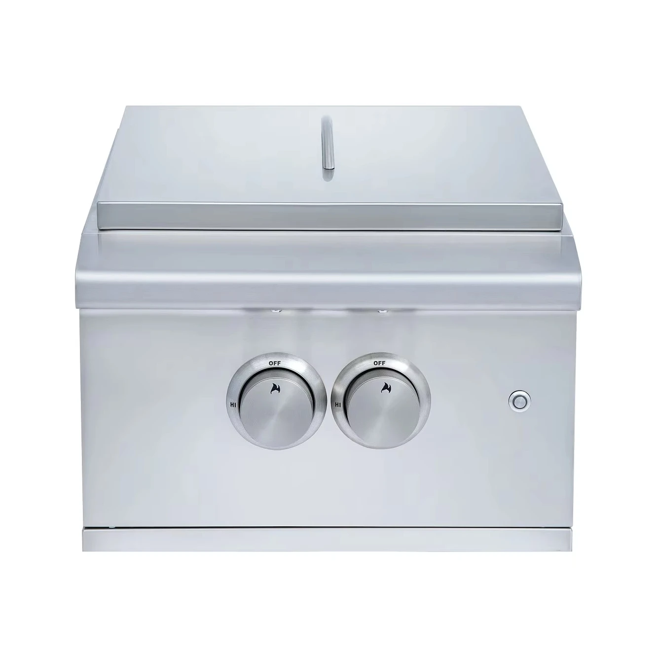 High Quality Professional Outdoor Kitchen Power Burner Built-In Stainless Steel Cover Electronic Ignition for Camping BBQ Grills