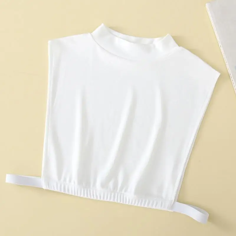 652F Fashionable Women's Removable Half Top Collar Stylish Neck Warmer Accessory