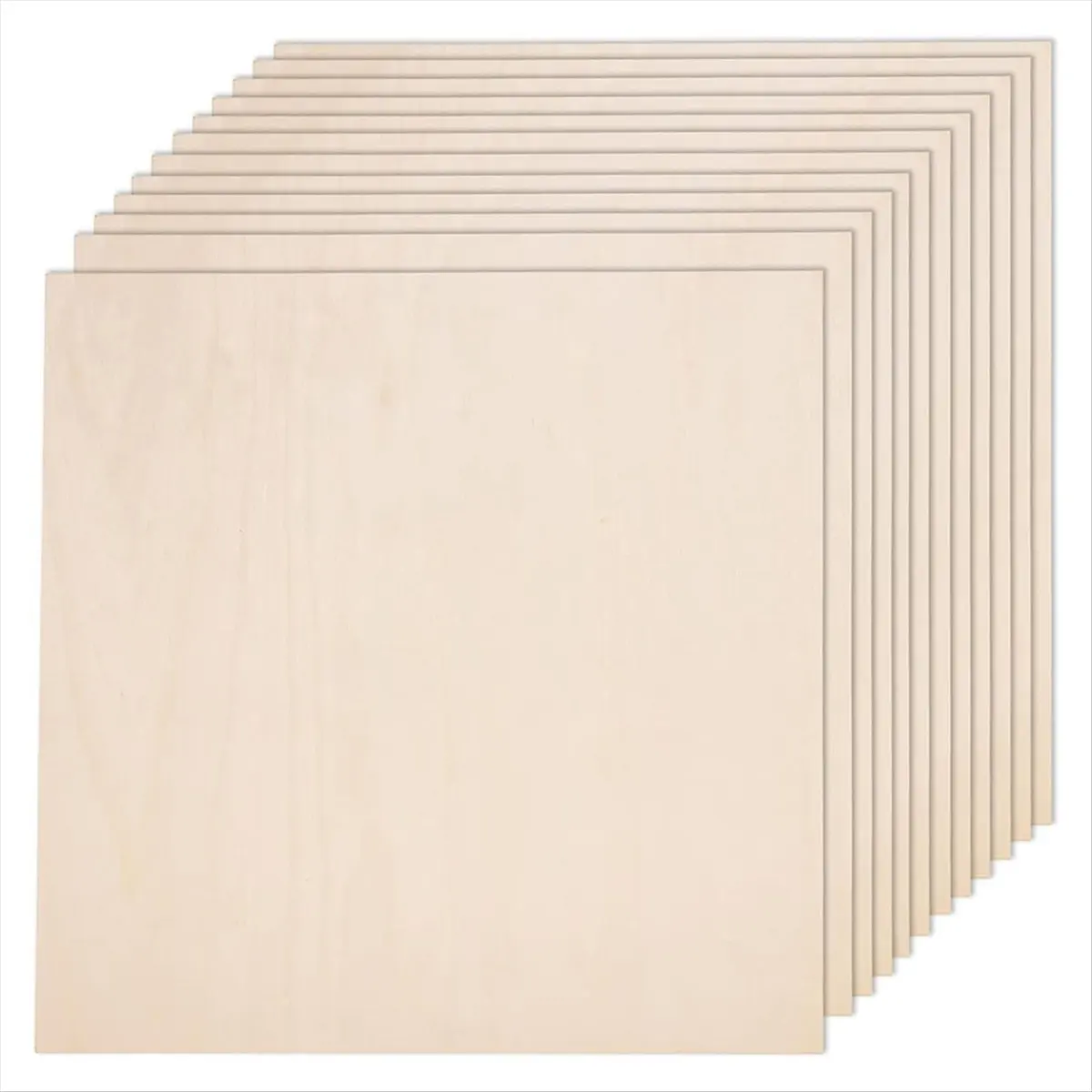 A2355FHOT]Basswood Board,Basswood Sheet Plywood Smooth Craft Wood Board for Laser Cutting,DIY Building Model 30x30x0.3cm