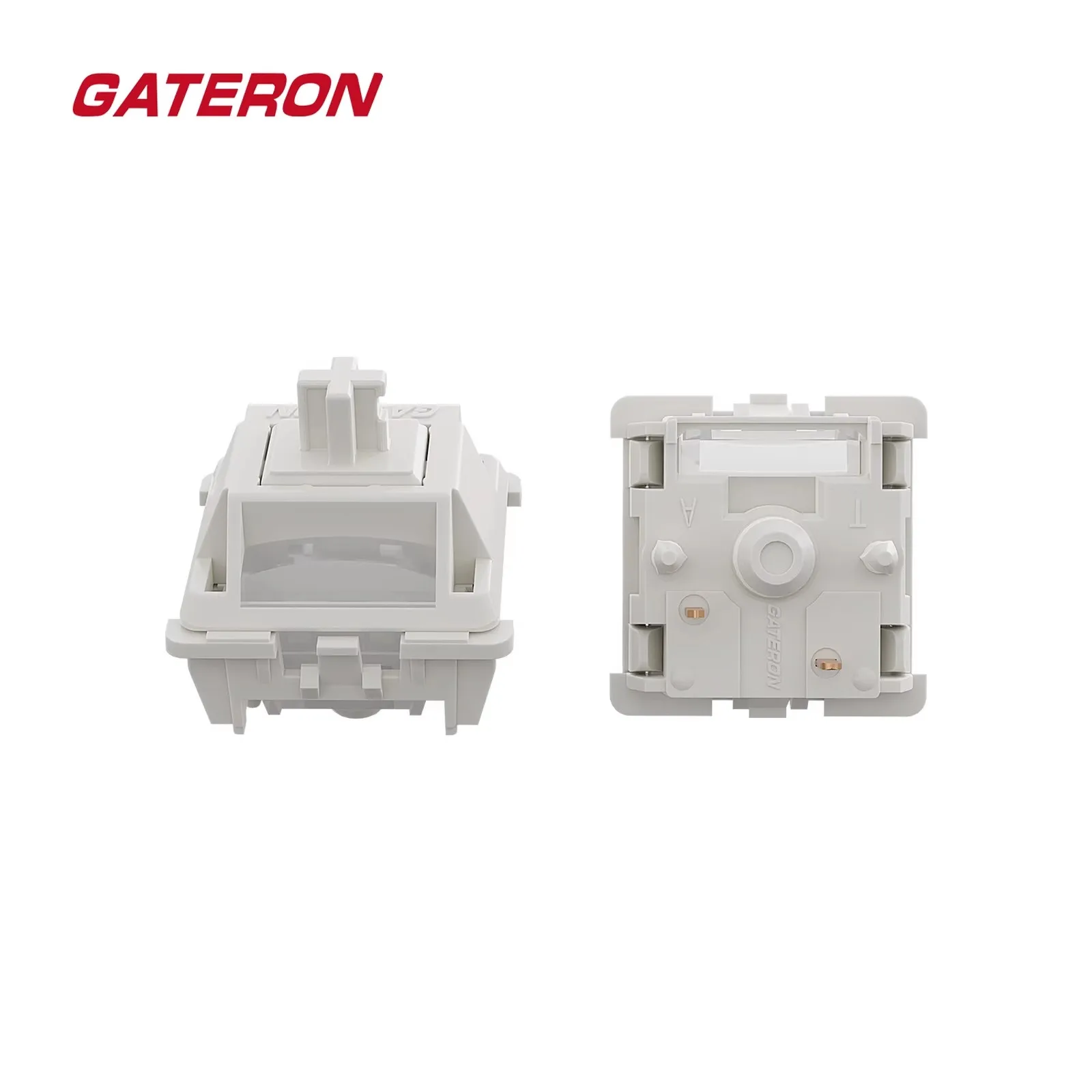 Gateron Milkshake Switch Linear Lubed Switches 5pin Two-Stage Extended Spring POM 40gf  For Gaming Mechanical Keyboard