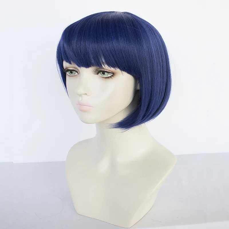 Genshin Impact Xiangling Cosplay Anime Perücke, kurze Bob-Perücke