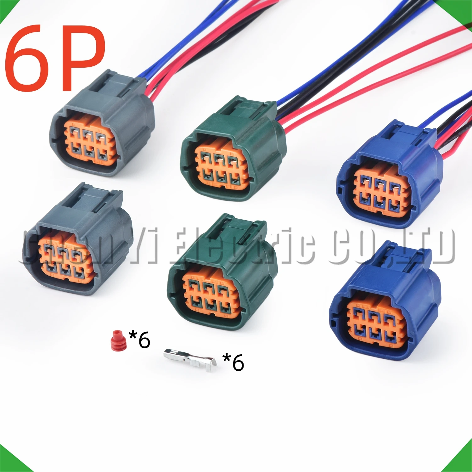 

6-контактные автомобильные разъемы, двигатель подъема дверей и окон автомобиля, вилка жгута проводов 6189-7760 6189-0766 6189-7762 для Nissan