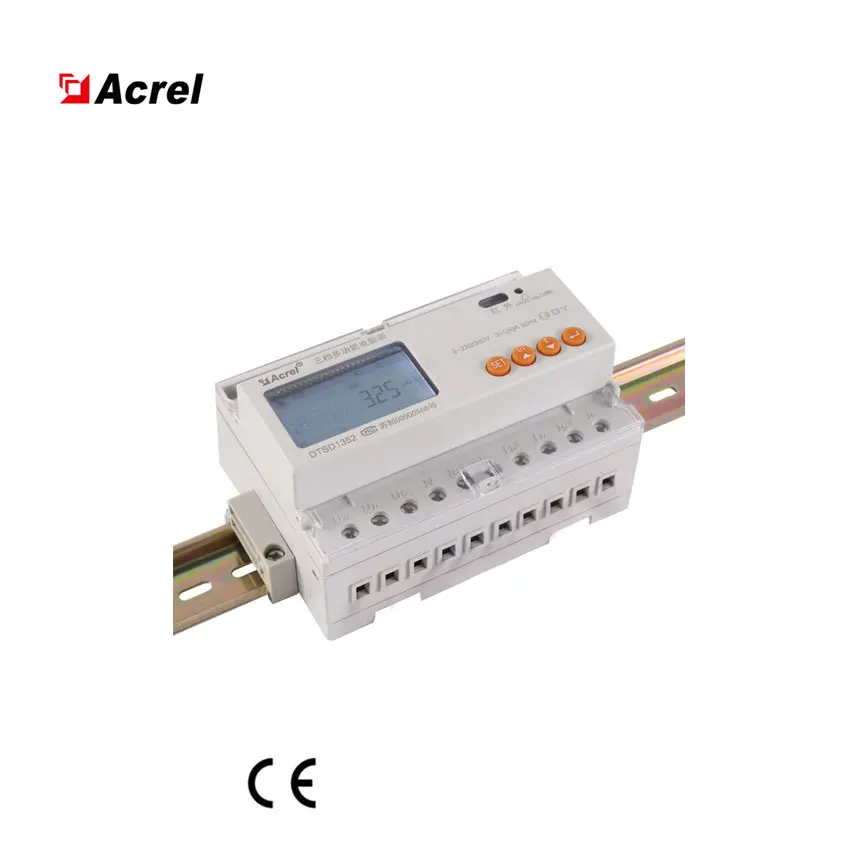 DTSD1352-C Rs485 عداد الطاقة مع برنامج الكمبيوتر 3 المرحلة 80a Din Rail KWH مقياس الطاقة