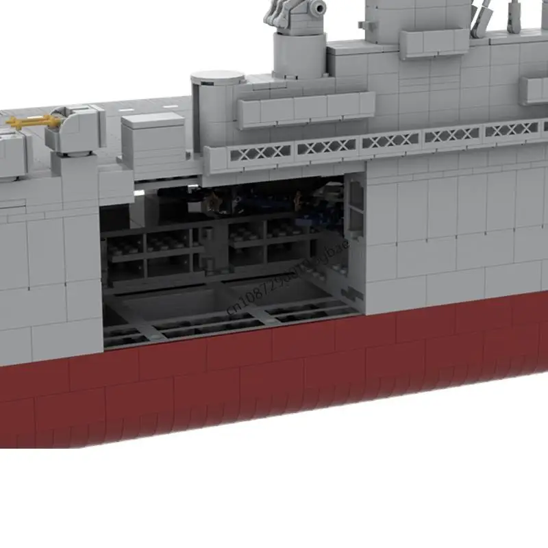 12504PCS WW2 Militare scala 1:200 CV-11 USS Intrepid Classe Essex portaerei Modello idee creative nave da guerra Giocattolo Puzzle Regalo