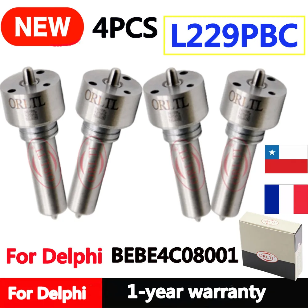

4 шт. L229PBC ALLA150FL229 Дизельная форсунка L 229 PBC для инжектора BEBE4C08001 Подходит для Delphi BEBE4C08001 L229 PBC