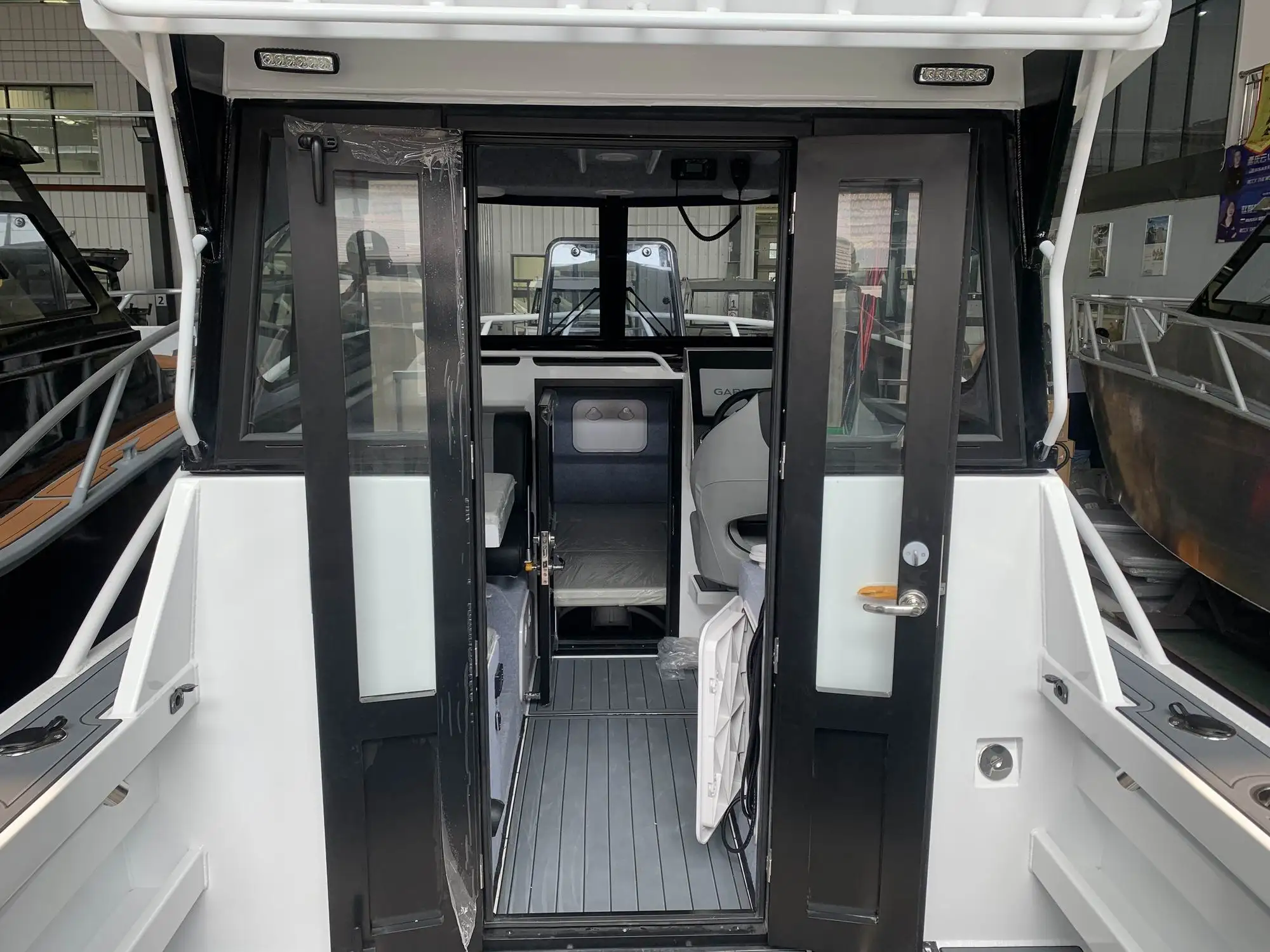 قارب الإنجيل 25ft يخت سرعة البحرية للمياه المالحة الألومنيوم قارب صيد المقصورة قارب للبيع #5