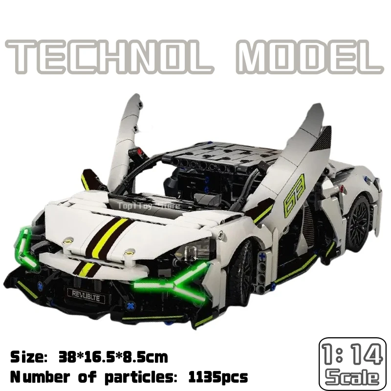 

In Stock 1350PCS Technical Building Blocks Car MOC City Speed Car Luxury Auto Racing Vehicle Model Bricks Toys for Children Gift