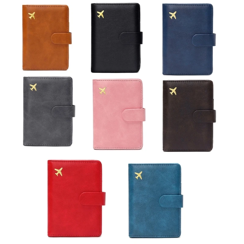 PU Leather RFID Blocking Holder Travel Card Cover Wedding Gift for Men