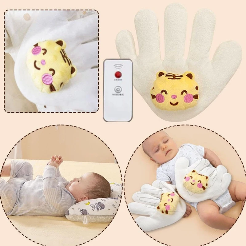 Baby Startle Prevention Hand Glove,Cute Baby Soothing Palm,Electric Baby Pillow,Cartoon Baby Startle Prevention Pillow