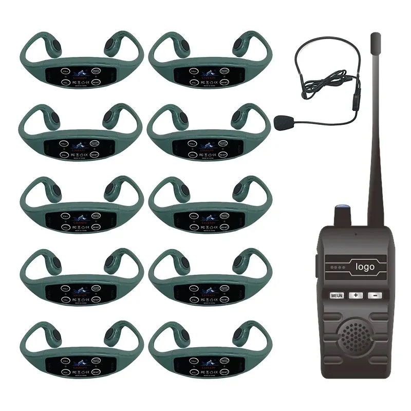 FM Wireless Transmission Swim Training System 1 H800 Audio BT Sender und wasserdichtes Headset 10 H904 Leitungsheadset