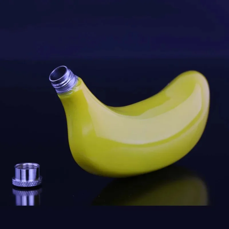 Portable Stainless Steel Banana Flagon Simulated Fruit Water Kettle White Liquor Whisky Wine Bottle Bar Drinkware Cocktail Set