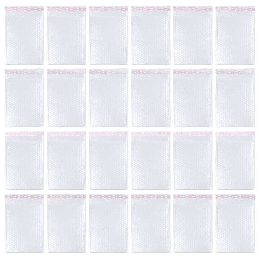 

50 шт. почтовых пакетов с пузырчатой пленкой, прочные, водонепроницаемые, с клейким клапаном, для небьющихся товаров, таких как одежда и товары повседневного спроса