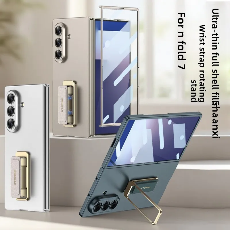 

For Samsung Z Fold 7 mobile phone case wristband bracket protective cover