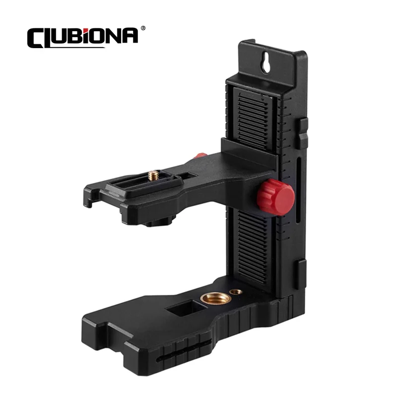 CLUBIONA Strong Magnet Adjustable Laser Level Bracket L-bracket Wall Mounted Holder Leveling Support Hanger for Universal Use