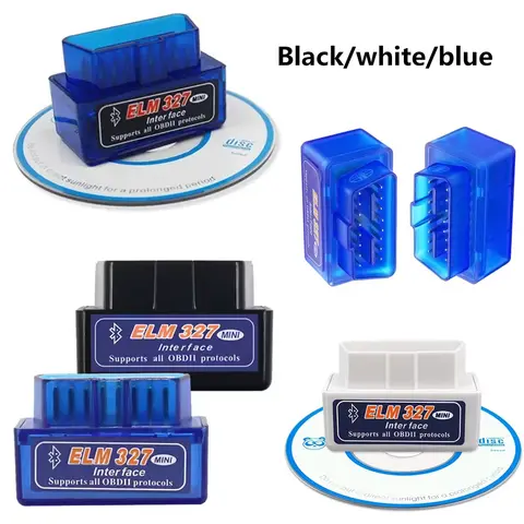 Super Mini ELM327 V2.1 Bluetooth-Compatible OBD2 Scanner Wifi ELM 327 On Android IOS Car Diagnostic Tool OBD II Code Reader
