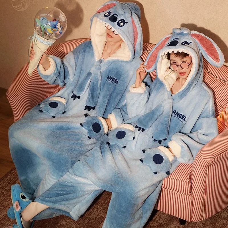 ديزني ليلو وستيتش كارتون خريف شتاء سميكة المرجان الصوف نيسيي الوحش زي مضحك المتسكعون زي حفلة هدية الكريسماس