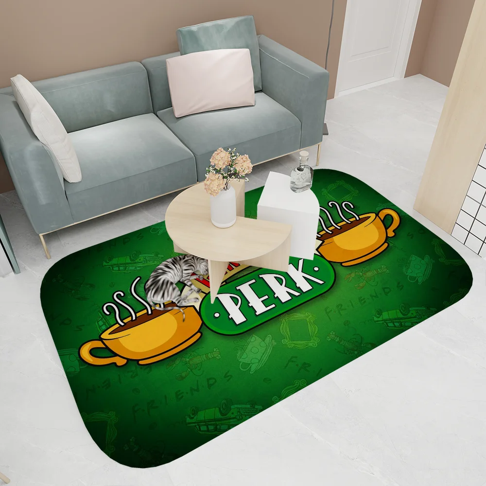 1PC Friends TV Show Floor Mat Entrance Door Mat Washable Non-Slip Living Room Sofa Chairs Area Mat Kitchen Welcome Doormat