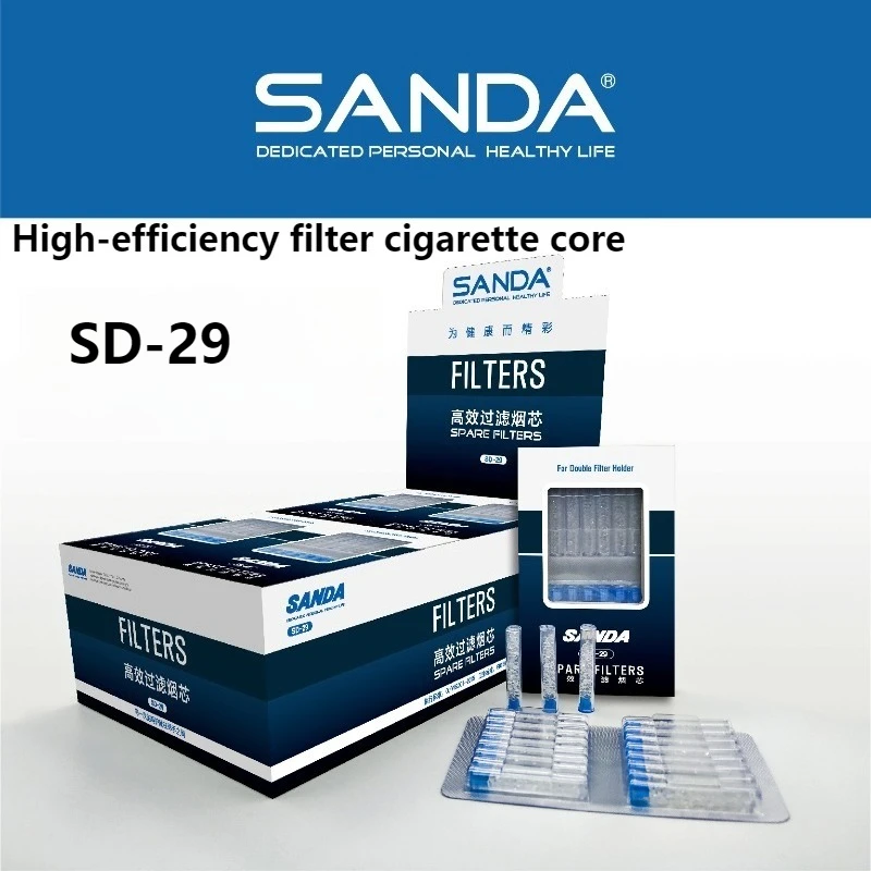 

SANDA SD29 Cigarette Holder Dedicated Filter Element Micro Porous Filter Dead Dual filter Cartridge Tobacco Filter Accessories