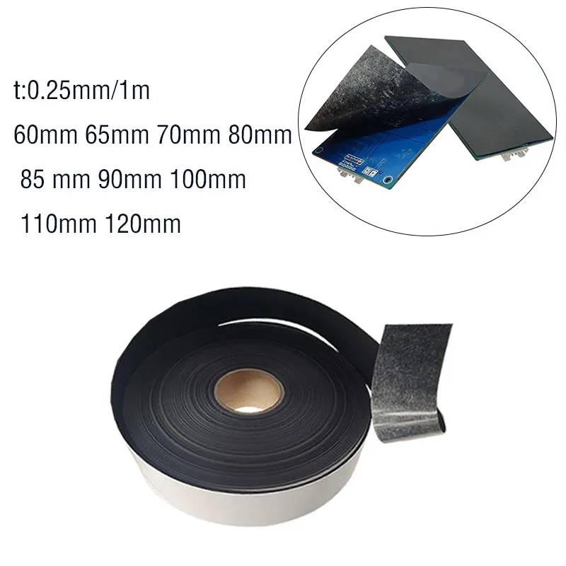 1M/0.25 Thick Mylar Insulating Paper 60 65 70 80 85 90 100 110 120mm for Electronic PBC Board Insulation Back with Rubber Gasket