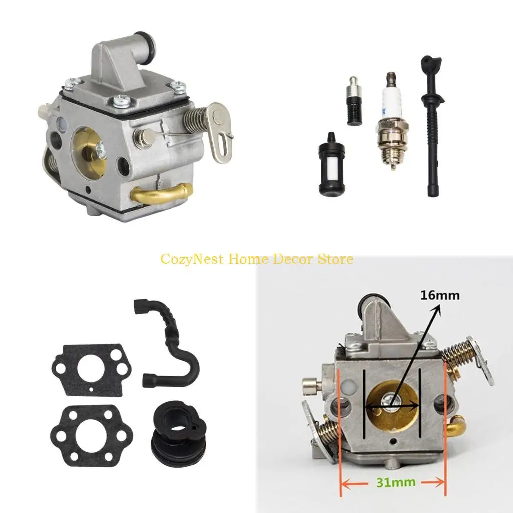 

92MF Carburetor Replacement with Air Filter Tune Up for Sthil 017 018 MS 170 180
