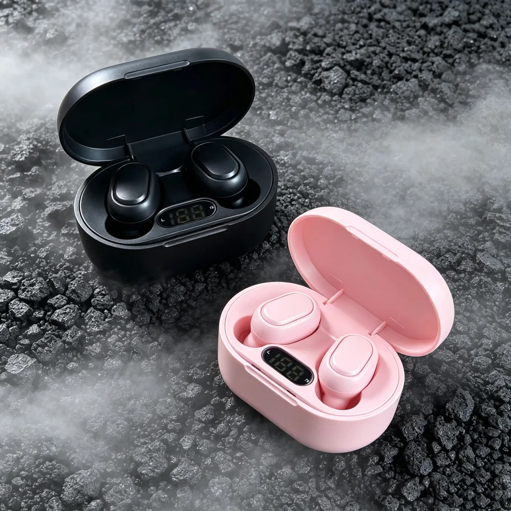 TWS Wireless Earbuds Fone Bluetooth Headphones Compact Bluetooth Earphones Include Wireless Charging Cases for Convenience