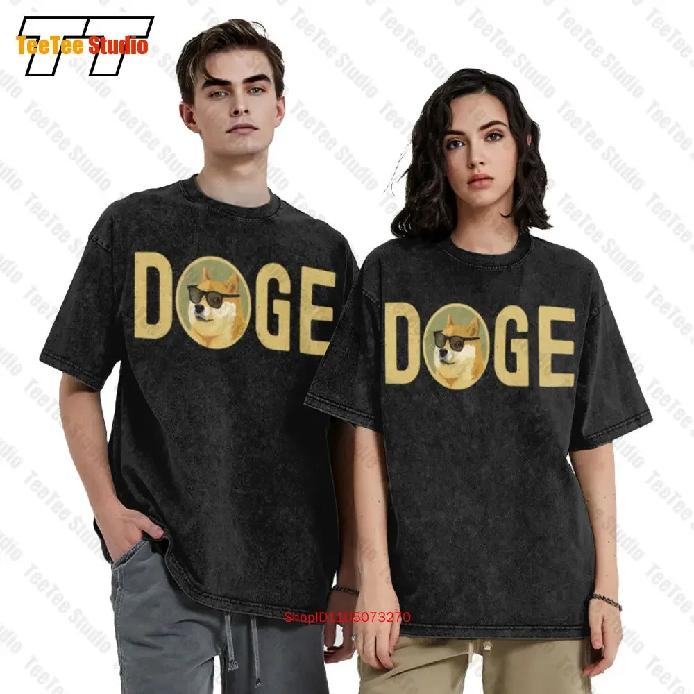 Dogecoin,Doge Coin Cryptocurrency,Shiba Inu Meme Men'S Clothes Hip Hop T-Shirt C0N2