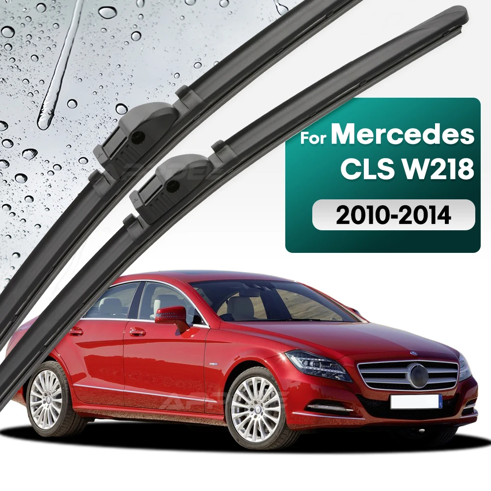 

Silicone & rubber Front Wiper Blades Set For Mercedes Benz W204 W212 W218 Windshield Windscreen Window Brush 24"+24"
