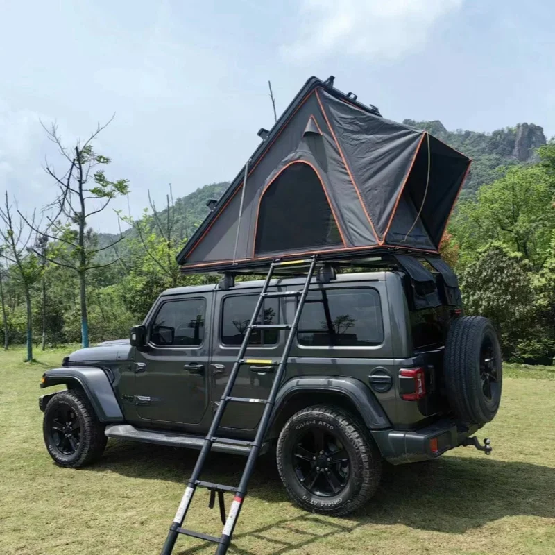 Tienda de campaña impermeable personalizada para techo de coche, carcasa dura, portátil, todoterreno, para las cuatro estaciones