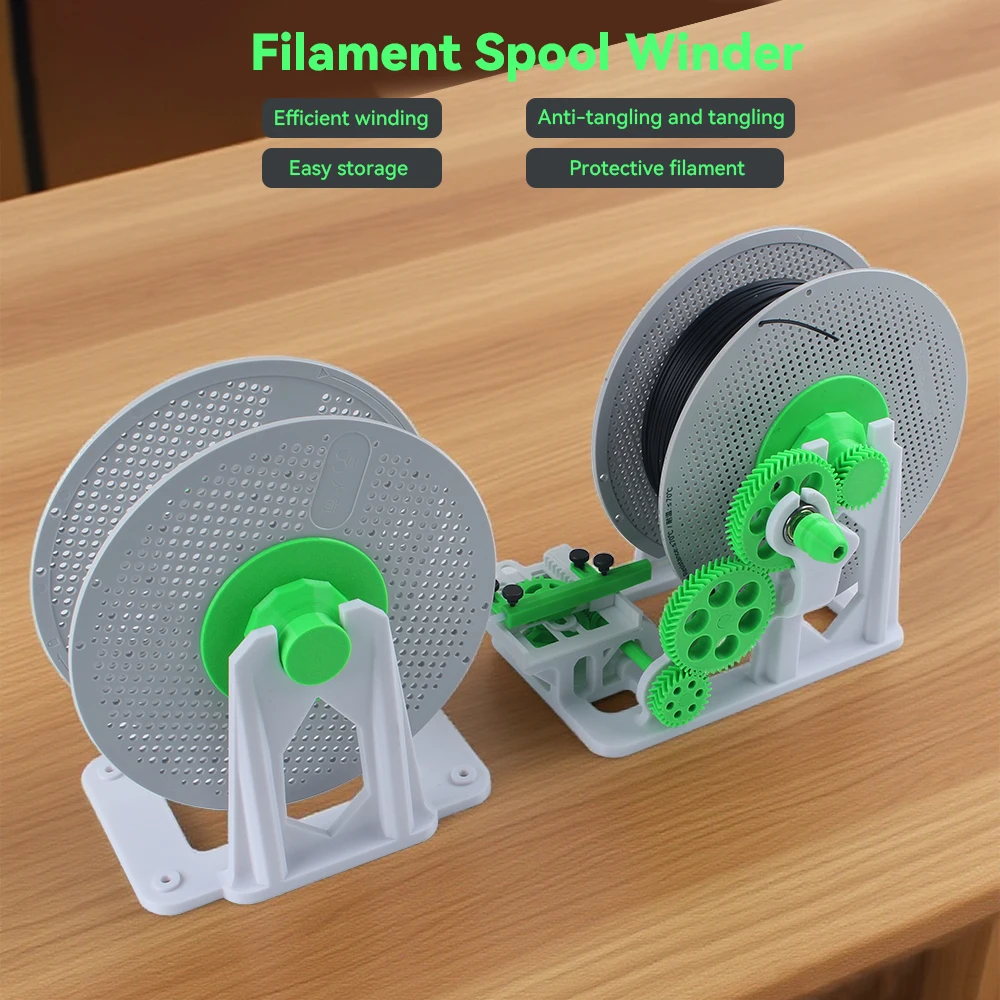 Neuer Filament-Spulenwickler für BambuP1S/ X1/ X1C/ P1P, montierter Filament-Spulenschalter für Bambu 3D-Druckerzubehör
