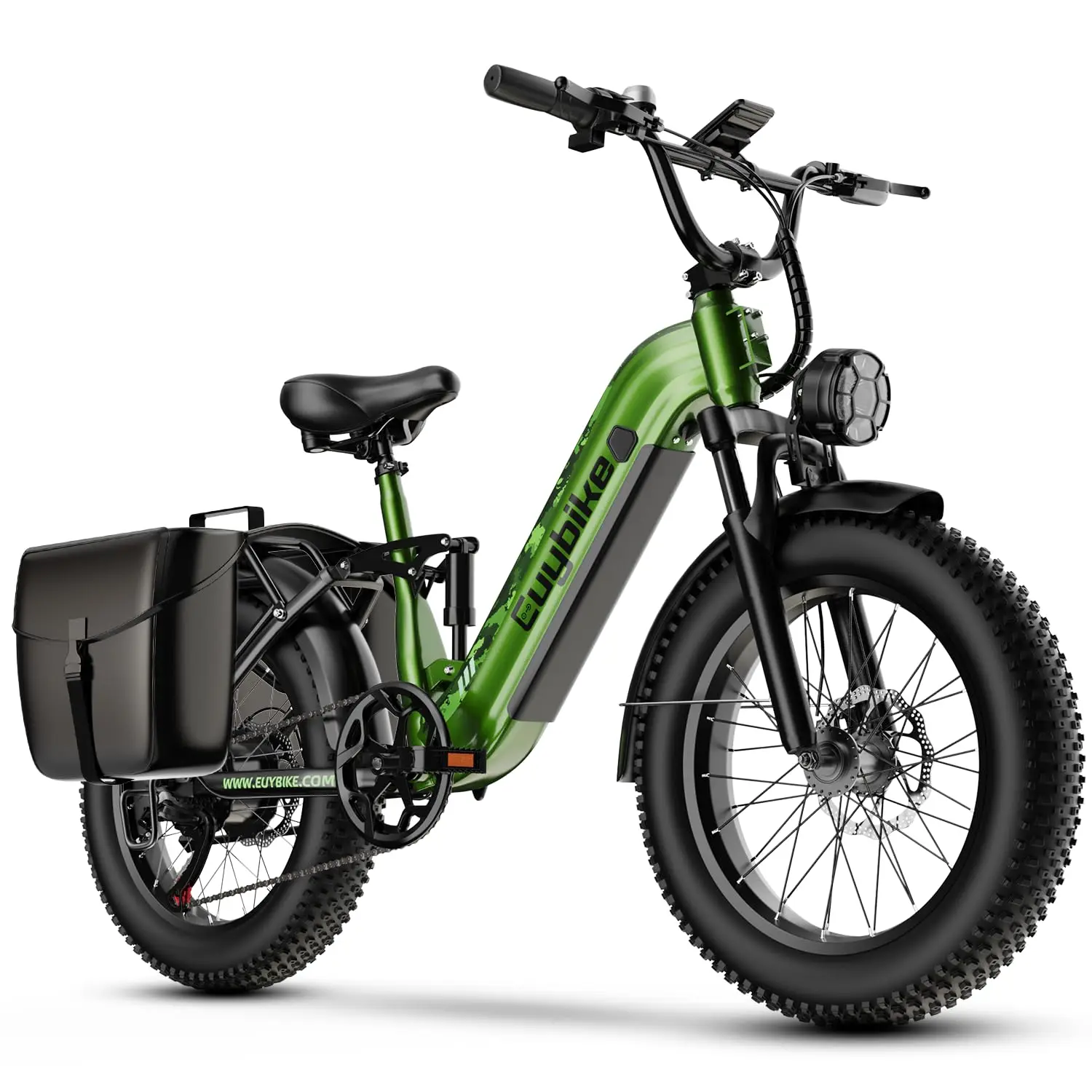 Electric Bike for Adults 1400W Peak, 48V 20AH(960WH) Removable Battery, 20"x4" Fat Tire Full Suspension 80 Miles Range S image 4