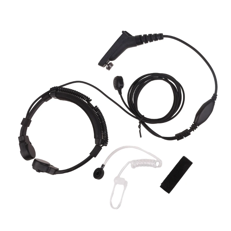 

WalkieTalkie Earpiece with Finger PTT Mic Throat Headset for XPR6000 XPR6500 XPR6550 XPR7000 XPR7550 XiR P8200 E65C