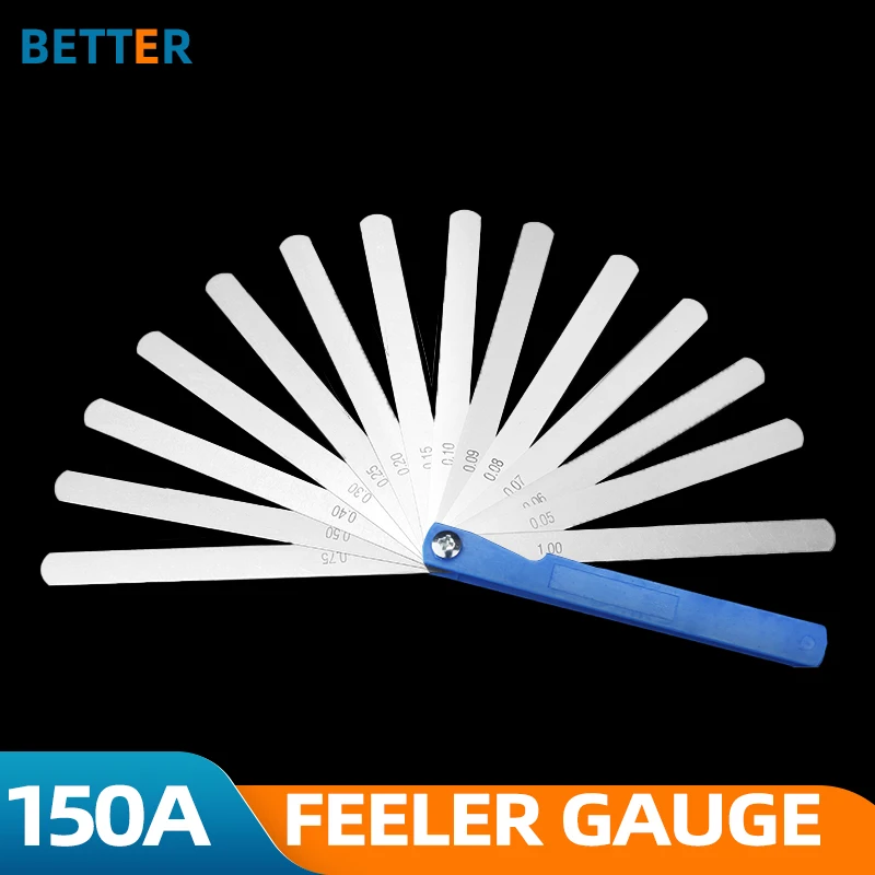 

150A17 Feeler Gauge Metric Probes For Gap Sheet Gauge Blades Measurment Tools Spark Plug Gauge Set Leaf Filler Thickness Gauge