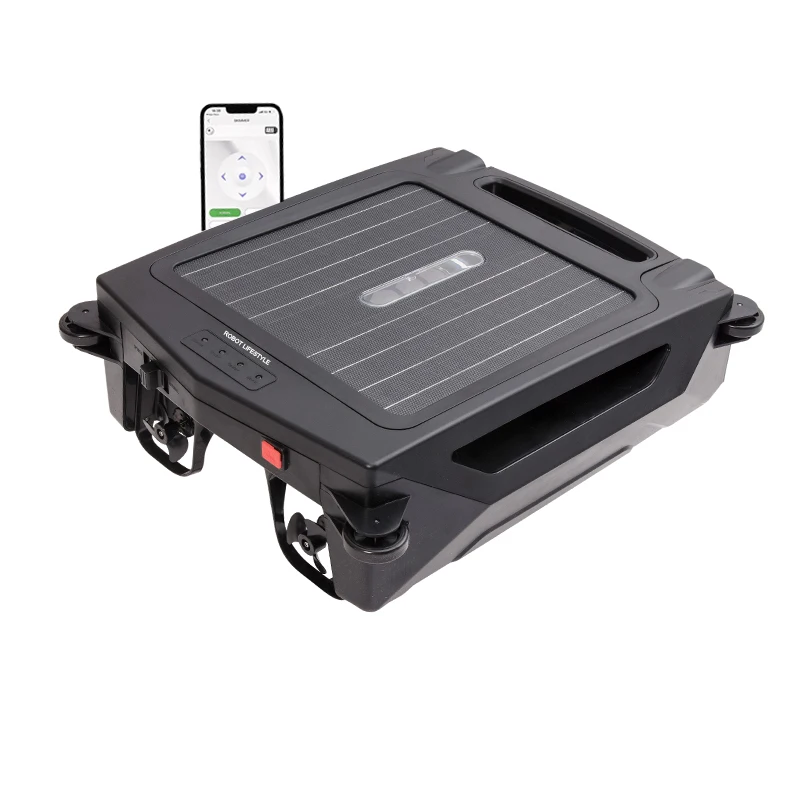 Solar Pool Skimmer Robot Cleaner Wireless With App S001A,Cleaning Surface Swimming Pools,5000mAh Li-ion Battery, Solar Panel 10W
