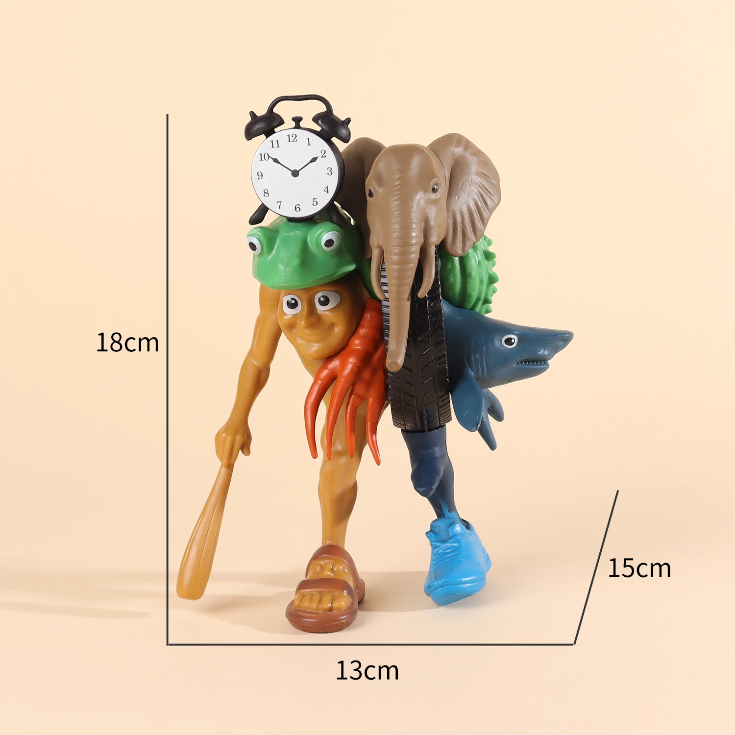 Figura de acción con diseño AI de criatura mítica de Shan Hai Jing, modelo articulado de monstruo de fusión, leyenda antigua coleccionable