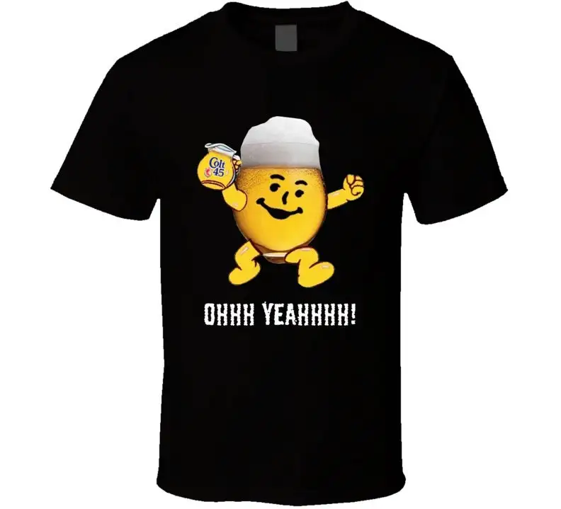 Kool Aid Man Colt 45 Beer Parody Funny Oh Yeah T Shirt